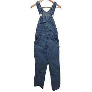KEY Imperial Denim Bib Overalls Mens W32 L32 Blue Workwear Carpenter Cotton